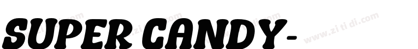 Super Candy字体转换